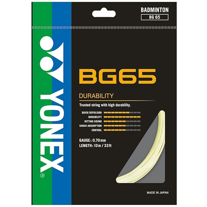 61tZ6rADcSL._SX679_ YONEX BG 65 BADMINTON STRING DURABILITY - Image 1