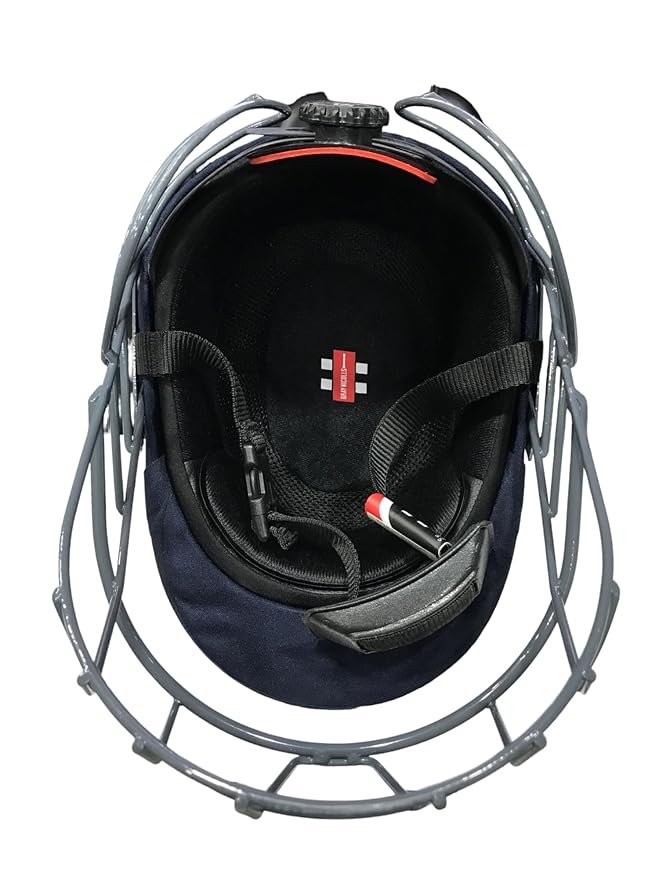 71d2ZCF4TdL._SY879_ GRAY-NICOLLS ATOMIC 360 NAVY CRICKET HELMET - Image 1